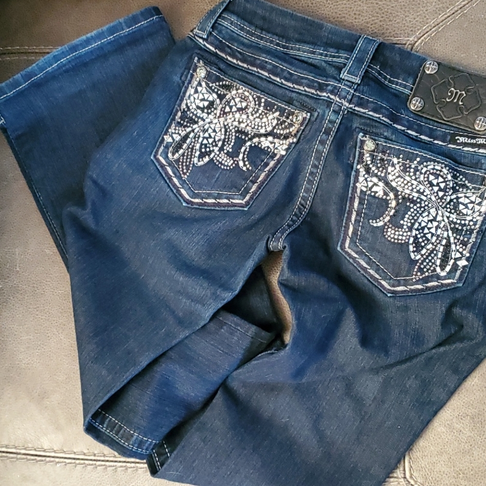 Womens Miss Me Jeans 26/33 boot leg Excellent cond
